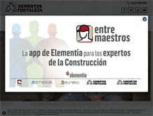 Tablet Screenshot of cementosfortaleza.com